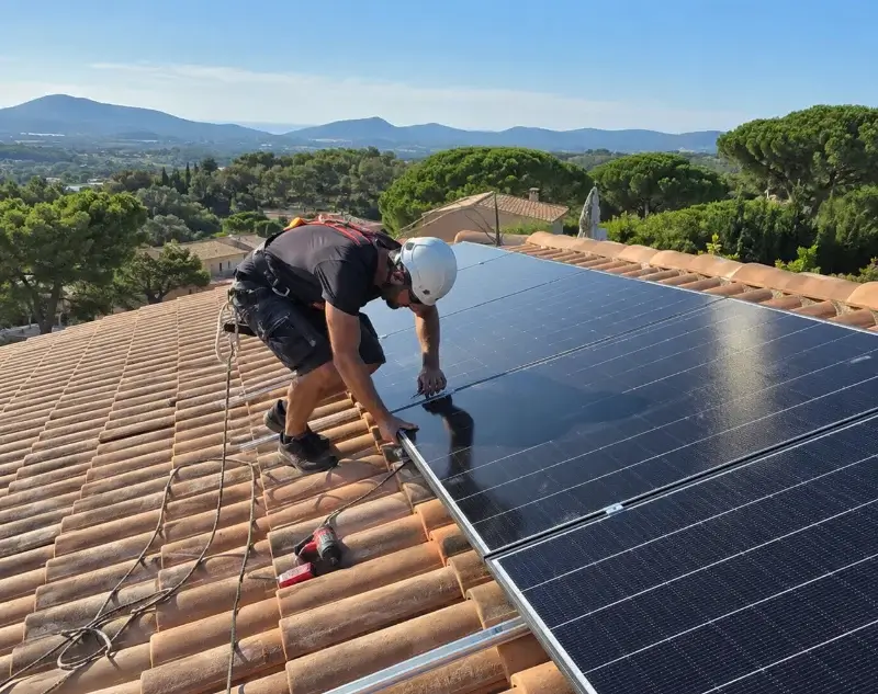 Installateur panneaux solaires Aubussargues — pose photovoltaïque sur toiture