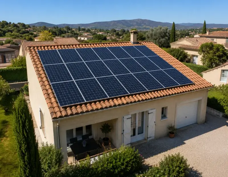 Prime à l'autoconsommation panneaux solaires Aubussargues — aide financière de l'État